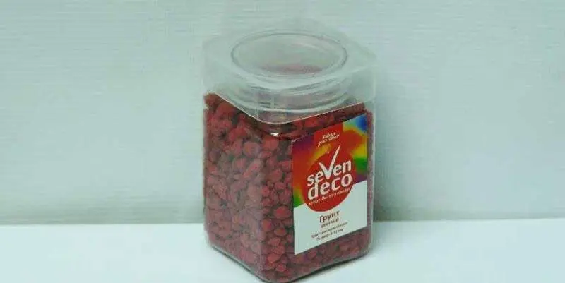 Декоративный Грунт Цветной красный