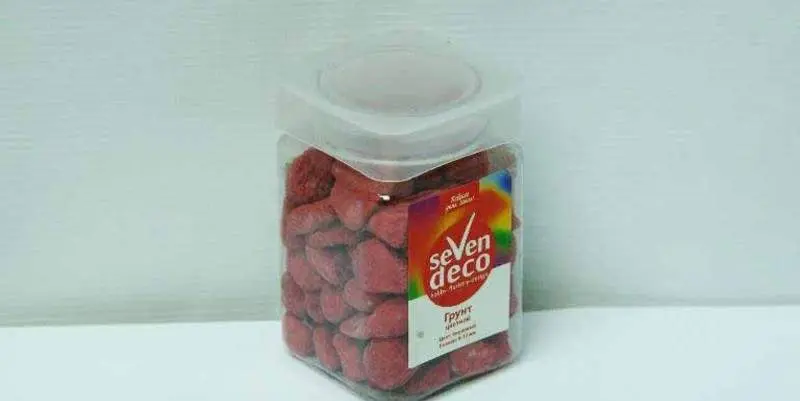 Декоративный Грунт Цветной красный