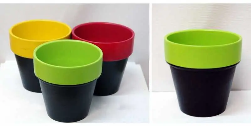 Цветочный Горшок с блюдцем керамика Д11,5 х Н11,5 см