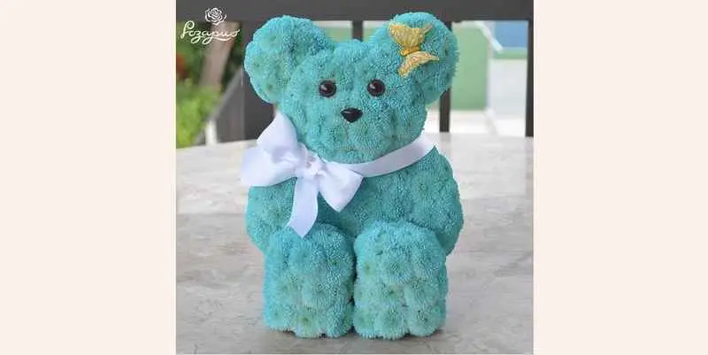 Игрушка из цветов - Боби