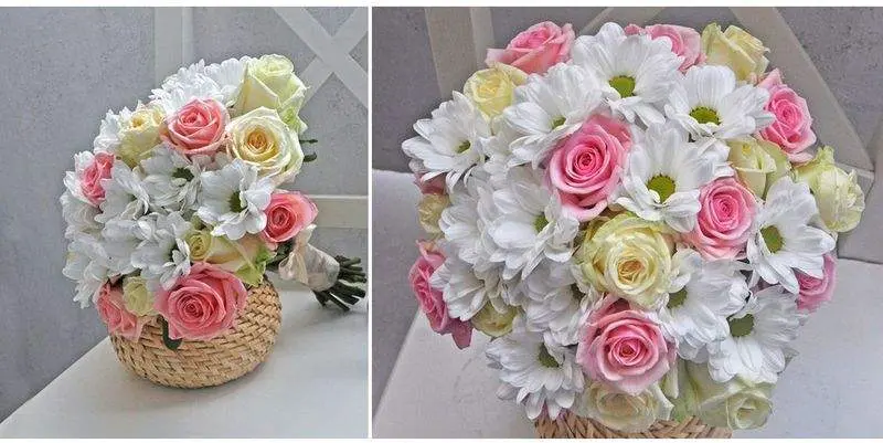 Свадебный букет Розовые Деньки