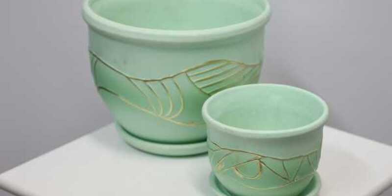 Цветной горшок керамика Misa Д12