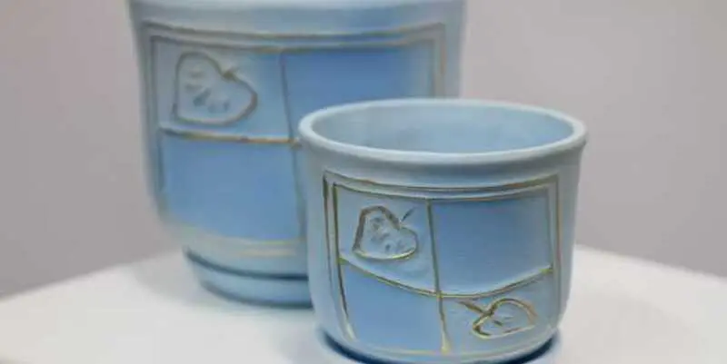 Цветной горшок керамика Listek Д12