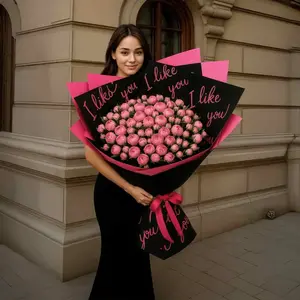 Огромный букет из розовых кустовых роз